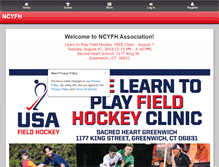 Tablet Screenshot of newcanaanyouthfieldhockey.com